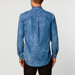 Washed Denim Long-Sleeve Shirt // Indigo (L)