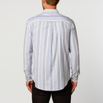 Sun Bleached Long-Sleeve Dress Shirt // Blue + White Stripe (S)