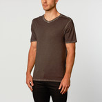 Short-Sleeve V-Neck // Black (M)