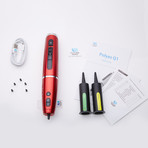 Polyes Q1 Ultimate Pack // Pen + Regular & Premimum Ink Packs (White)