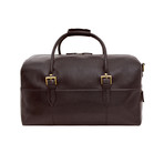 Charles Leather Duffle (Black)