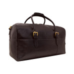 Charles Leather Duffle (Black)