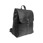 Hector Leather Backpack (Black)