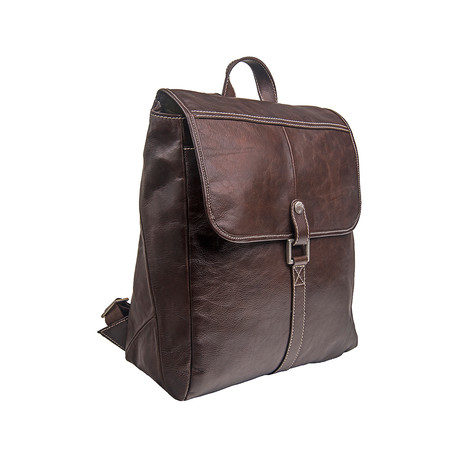 Hector Leather Backpack (Black)