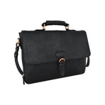 Parker Leather Briefcase (Black)