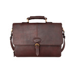 Parker Leather Briefcase (Black)