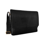 Aiden // Leather Messenger (Black)