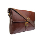 Vespucci Horizontal Messenger // Brown // Medium