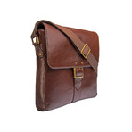 Vespucci Vertical Messenger // Brown // Medium