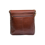 Vespucci Vertical Messenger // Brown // Medium