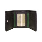 Dylan // Trifold Wallet (Black + Green)