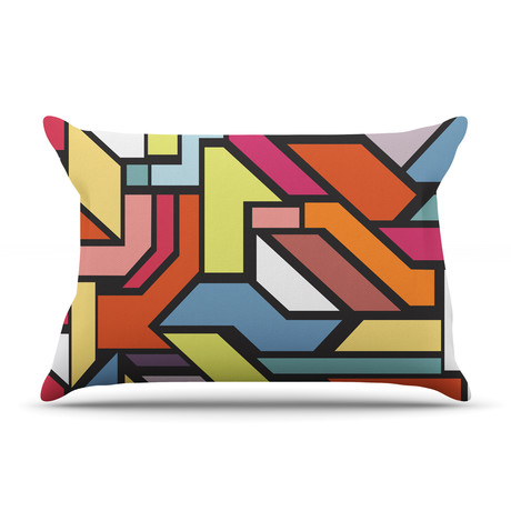 Abstract Shapes Pillow Case (Standard // 30" x 20")