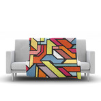 Abstract Shapes Fleece Blanket (50" x 60")