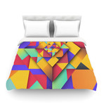 Shapes II Duvet (Queen // 88" x 88")