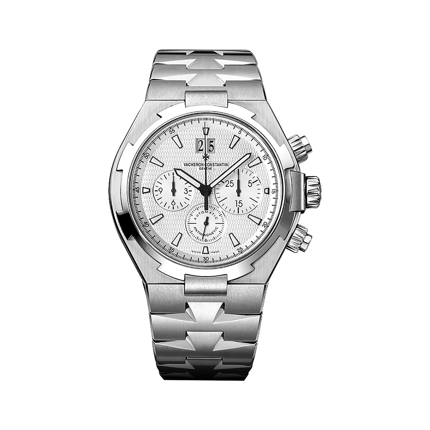 Vacheron Constantin Overseas Chronograph 49150/B01A-9095 Box/ Papers 42mm  White 