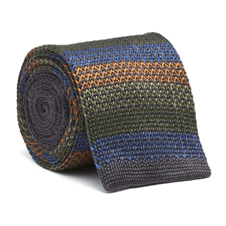 Birds Eye Straight Bottom Tie // Multi