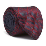 Diamond Point Bottom Tie // Burgundy