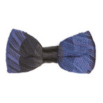 Diagonal Bow Tie // Black + Blue