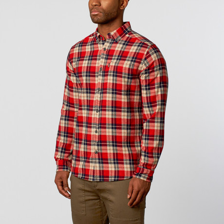 Overton Workshop // Deschutes Flannel Shirt // Red (M)