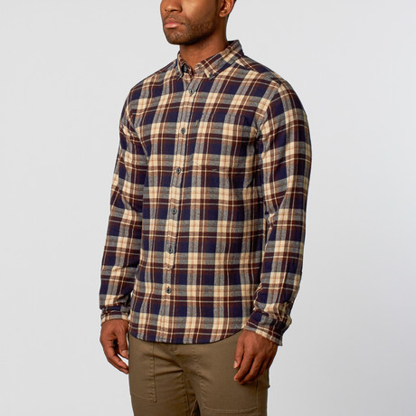 Overton Workshop // Deschutes Flannel Shirt // Navy (S)