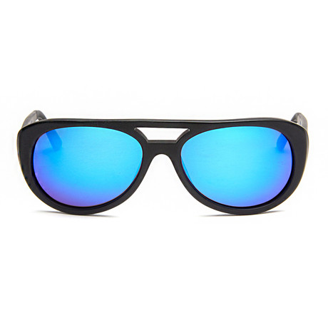 SSUR // King Matte Black Frame // Blue Mirror Lens