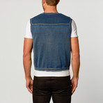 Knitted Denim Vest // Indigo (M)