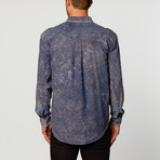 Washed Denim Shirt // Blue Paisley (M)