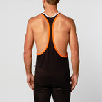 American Jock Aktivo Extreme Muscle Tank // Black + Orange (XL)