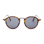 Unisex Santorini Sunglasses // Tortoise + Gunmetal + Gray Mirror