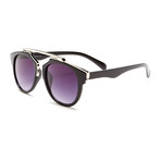 Unisex Bacara Sunglasses // Black + Silver + Gray