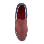 High Step Slip-On // Red + Blue (US: 8)