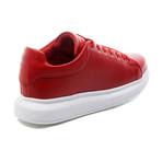 Leather Thick Sneaker // Red + White (Euro: 40)