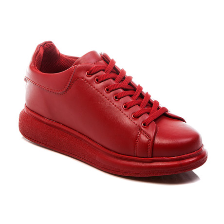 Leather Thick Sneaker // Red (Euro: 40)