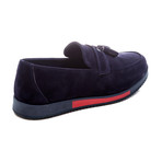 Suede Loafer // Navy + Red (Euro: 41)