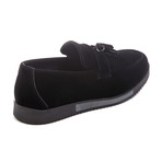 Suede Loafer // Black + Grey (Euro: 42)