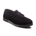 Suede Loafer // Black + Grey (Euro: 41)