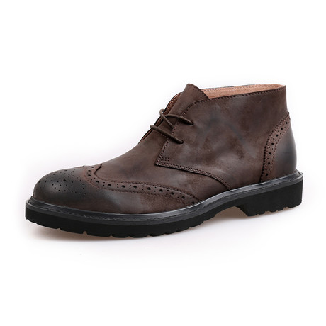 Herilios // Low Wingtip Boot // Brown (Euro: 38)