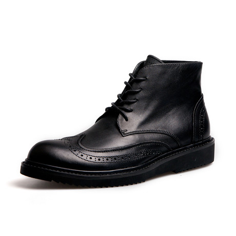 Wingtip Boot // Black (Euro: 38)