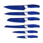 7 Piece Knife Block // Deep Blue