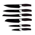 7 Piece Knife Block // Black