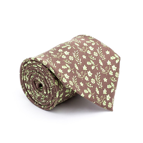 Vintage Hermes Tie // Leaves And Flowers