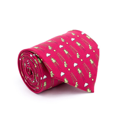 Vintage Hermes Tie // Frogs On Ladders