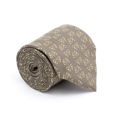 Vintage Hermes Tie // Geometric Horse Bits