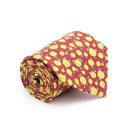 Vintage Hermes Tie // Flowers