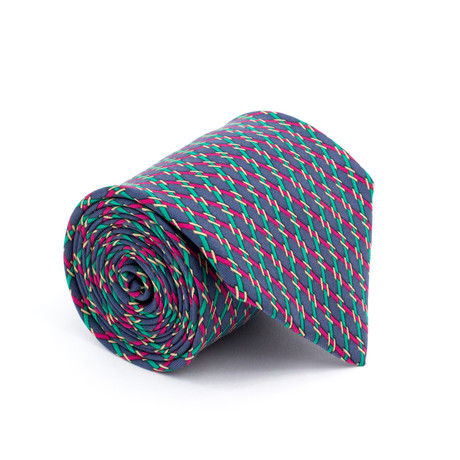 Vintage Hermes Tie // Cross Hatch