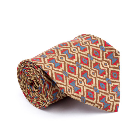 Vintage Hermes Tie // Aztec
