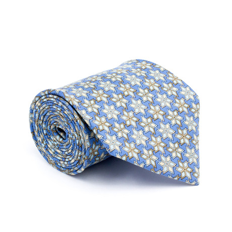 Vintage Hermes Tie // Large Snowflake