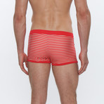 Ibiza Print Square Cut // Jet Stream Coral (XS)