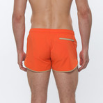 Sprinter Solid Stretch // Orange + Tan (M)