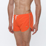 Sprinter Solid Stretch // Orange + Tan (M)